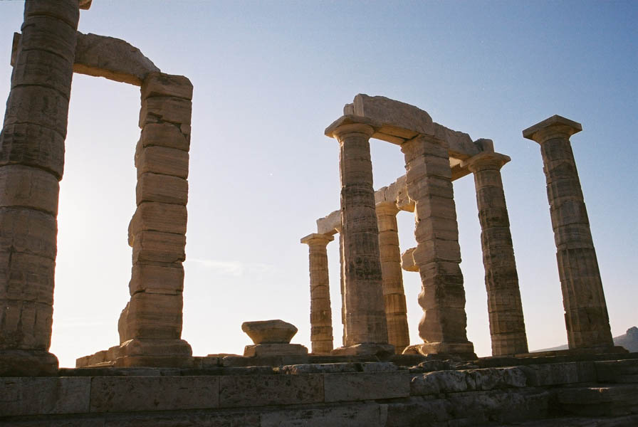 Delphi temple by Filippos Marinakis